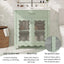 Modern Bathroom Vanity With Tempered Glass Doors