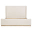 Kensington - Eastern King Sleigh Bed With Tall Wingback Headboard - Cream