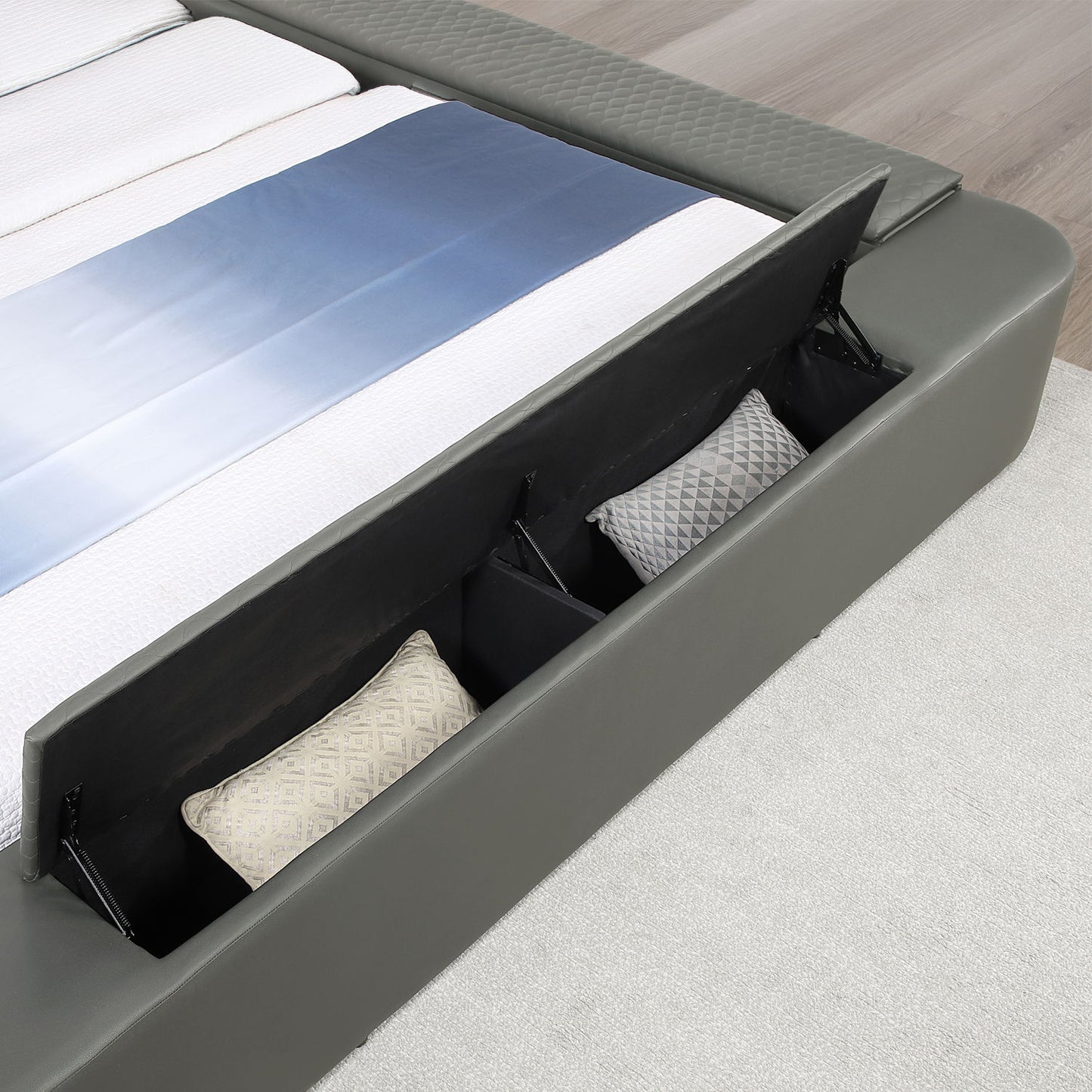 Zoya - Smart Multifunctional Bed, Built In Bluetooth Speakers, USB Charging