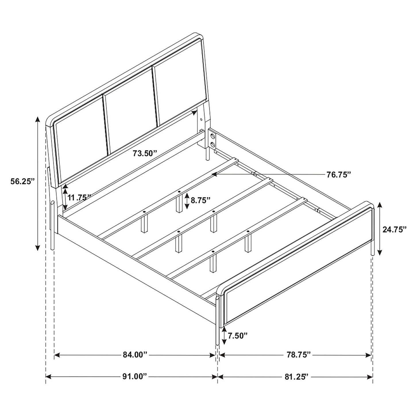 Arini - Soft Panel Bed