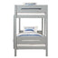 Edah - Twin Twin Bunk Bed - Gray