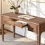 Dauphin - 3 Drawer Executive Desk - Brown
