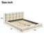 Upholstered Platform Bed Frame With Tufted Headboard