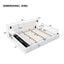 Upholstered Platform Bed Frame With Hidden Storage, Built-In Nightstands & LED Reading Lights