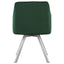 Tufted Swivel Dining Chair With Slim Sloped Arms - Green