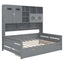 Daybed With All-In-One Cabinet And Shelf