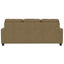 2 Piece Sofa With Chaise, Comfortable Seating For 3, Tapered Feet, USB Charging Console - Brown