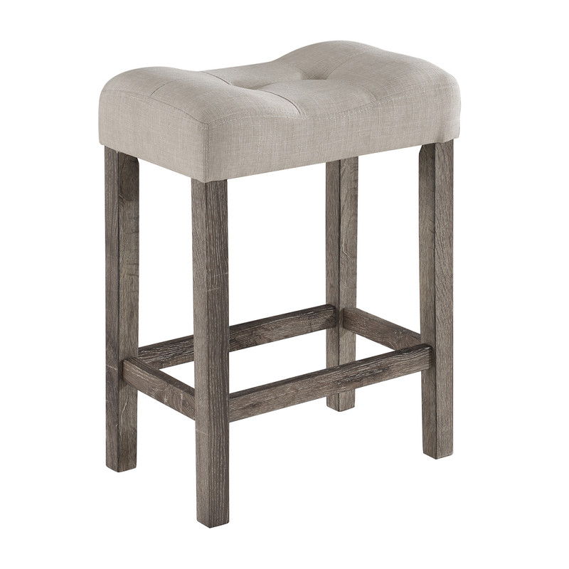 Lucian - Counter Height Pub Table With Tufted Stools