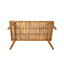 Outdoor Dining Table With Slatted Top, Ideal For Patio