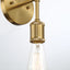 Reverie - Double Lights Bathroom Wall Sconce Over Mirror - Clear / Gold