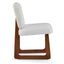 Dining Chair With Curved Legs (Set of 2) - Beige / Brown