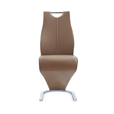 Tony - Dining Chairs (Set of 2) - Brown / Beige