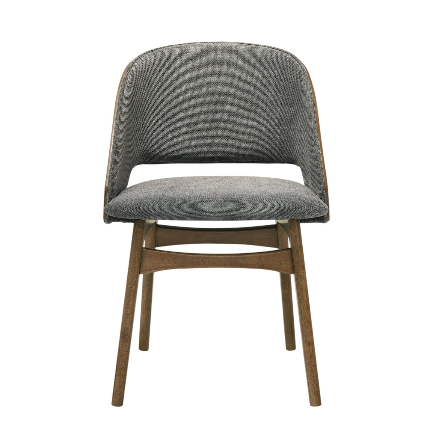 Delmon - Side Chair (Set of 2) - Gray / Walnut
