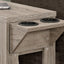 Accent Side Table, Storage, Lamp, Transitional Space-Saving Design