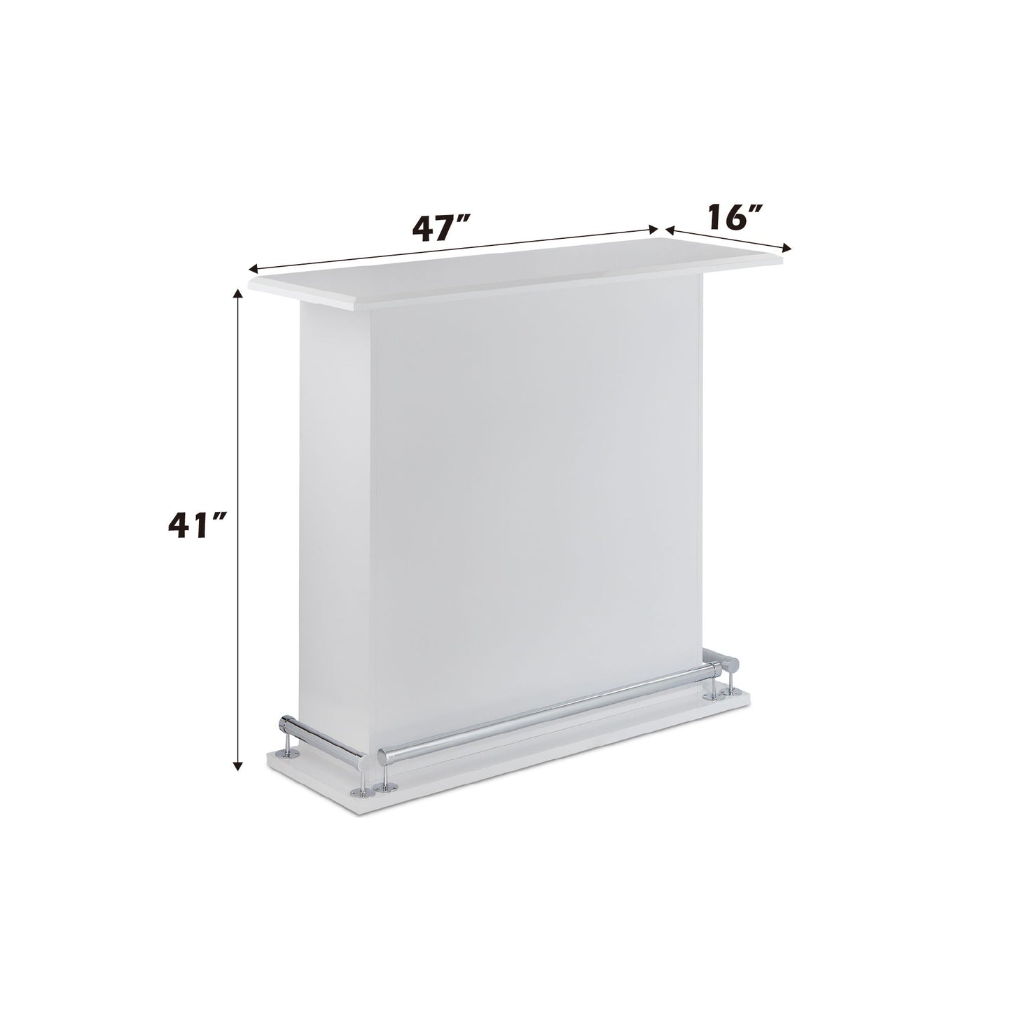 Kite - Bar Table - Gloss White