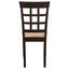 Lattice Back Dining Chair (Set of 2) - Brown