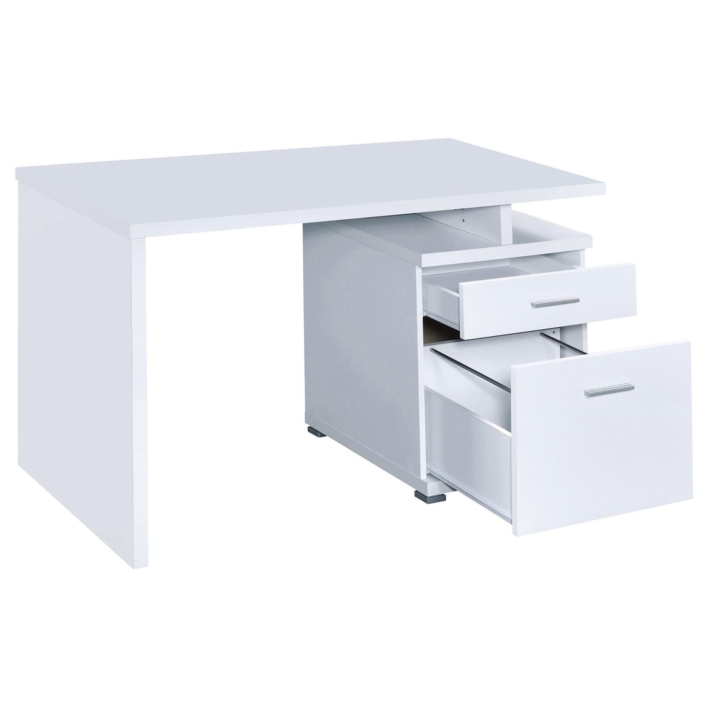 2 Drawer Reversible Office Desk With Modular Design