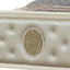 Jasmine - Queen Size Tufted Upholstery & LED Bed - Beige