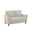 Patricia - Curved Arm Loveseat Sofa