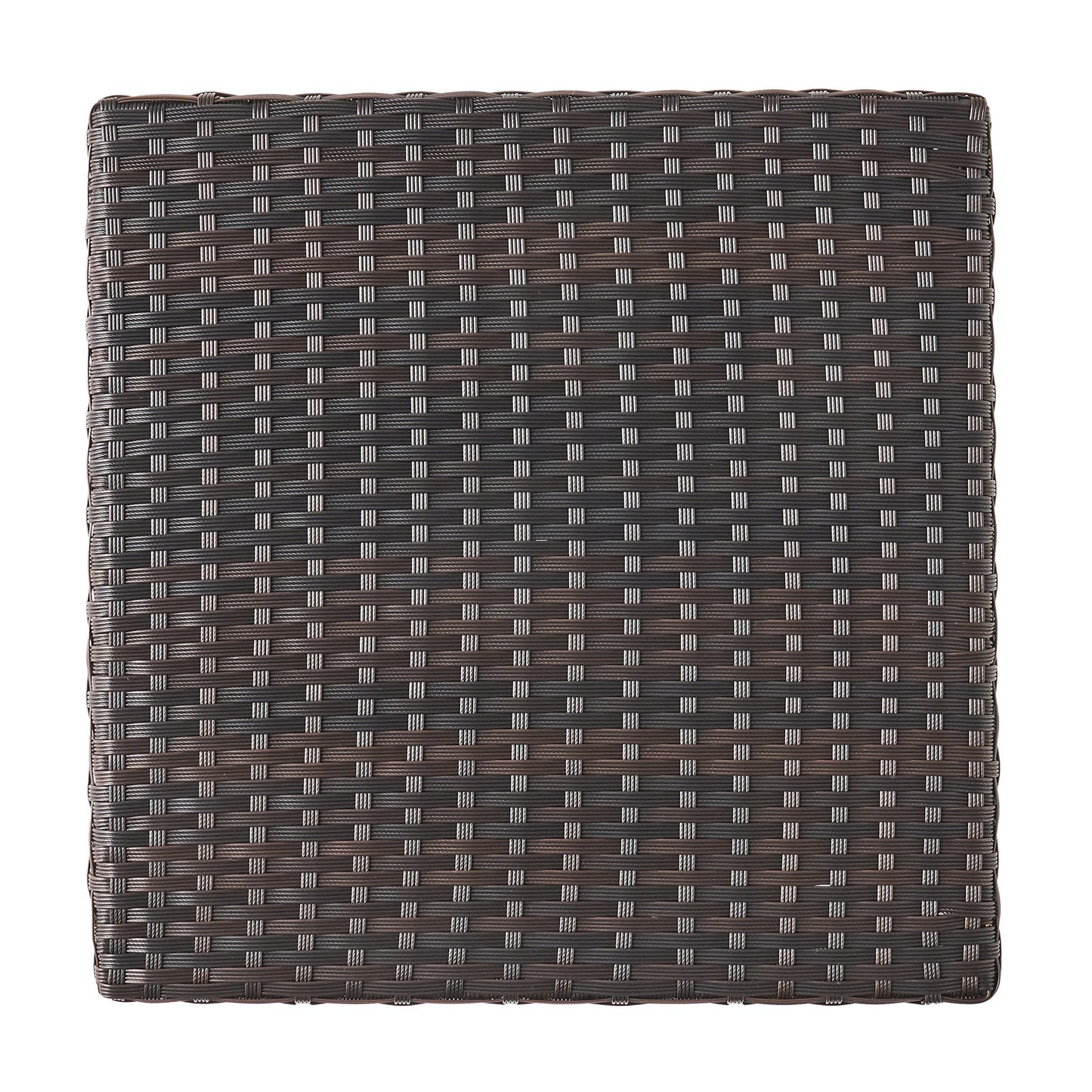 Luminant - Outdoor Side Table With Iron Frame - Brown