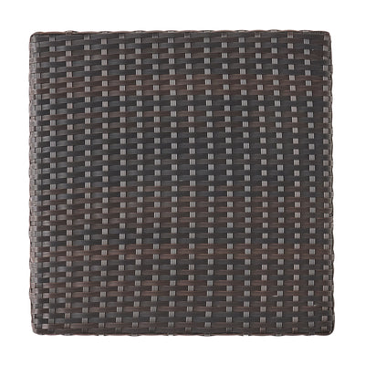 Luminant - Outdoor Side Table With Iron Frame - Brown