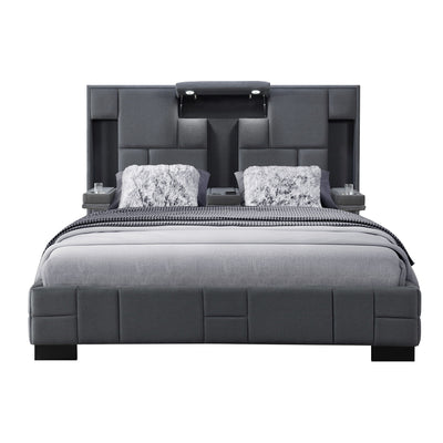 Yaris - Contemporary Bed With Wireless Charging And LED Lights