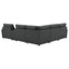 Hollander - 6 Piece Modular Power Reclining Sectional - Dark Gray