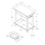 Accent End Table, Storage Drawer, Traditional - Espresso