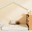 Bed House Frame With Shelves And Lights