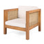 Outdoor Club Chair With Wicker Armrest