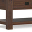 Monroe - Rectangular Coffee Table With Drawers - Brown