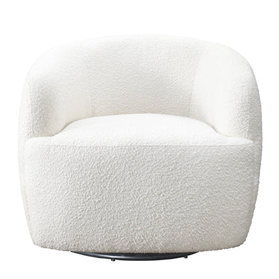 Mina - Swivel Chair - White
