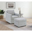 Merced - Upholstered Sloped Arm Accent Swivel Chair With 360 Degree Swivel Base - Gray