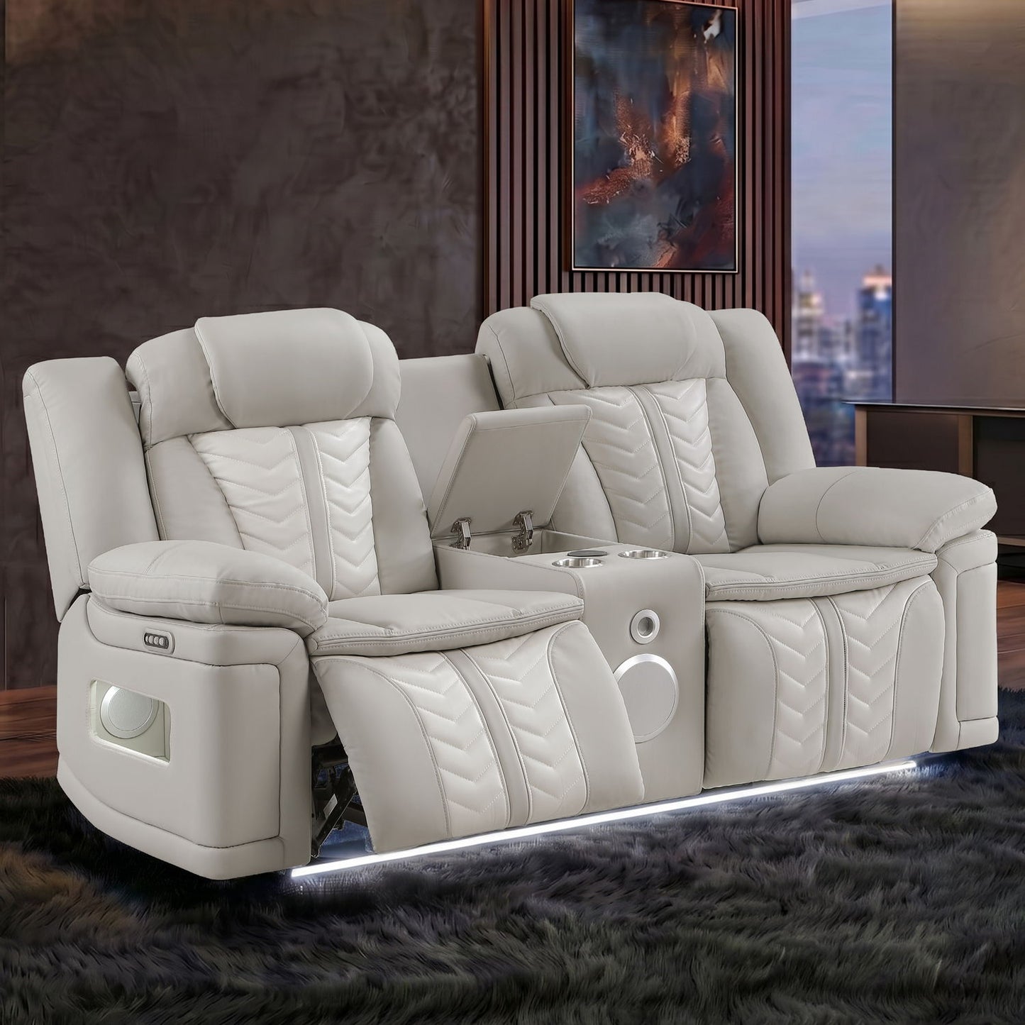 Cruiser - Power Reclining Set With LED Lighting