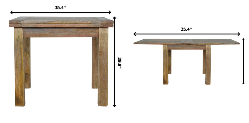 Mesa de Comedor Extensible Mariposa - Roble