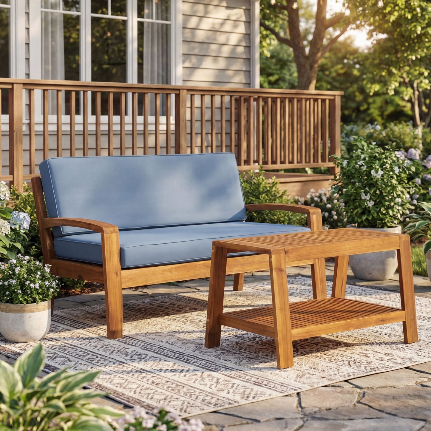 2 Piece Conversation Set, Loveseat & Coffee Table