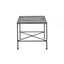 Luna - Outdoor Iron Coffee Table - Black Brush Silver