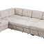 Nyhan - Upholstered Corner Sectional With Pull Out Loveseat And Storaged Chaise