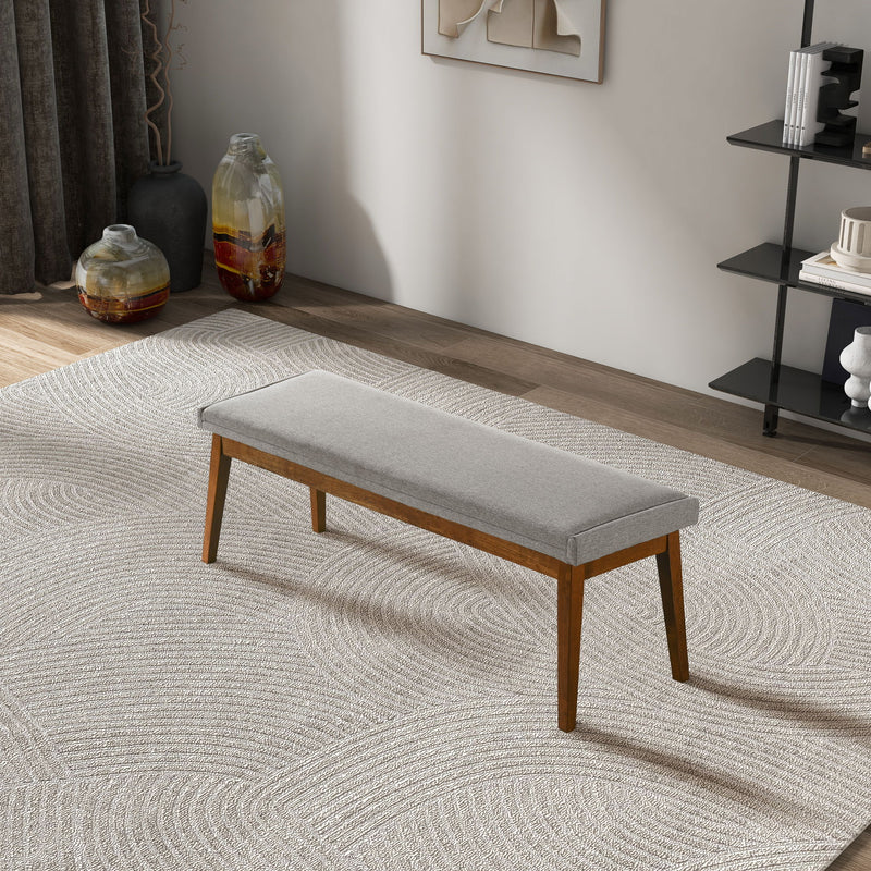 Warren - Bench - Brown / Light Gray