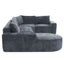 Modular Cloud Sectional Sofa Set, U-Shaped Upholstered Couch With Deep Seat
