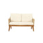Hueber - Outdoor And Rope 4 Seater Chat Set With Cushions - Teak
