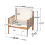 Modern Outdoor Woven Lounge Chair With Solid Wood Frame - Teak