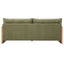 Modern 3 Seater Sofa With Wood Armrests