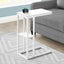 Accent Table, C - Shaped, Marble Look Contemporary & Modern Convenient Design