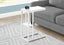 Accent Table, C - Shaped, Marble Look Contemporary & Modern Convenient Design