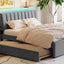 Upholstered Platform Bed With Trundle