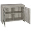2 Door Accent Cabinet With Accents - Gray