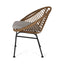 Cordella - Outdoor Woven Wicker Chairs With Cushions, (Set of 2)
