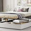Upholstered Platform Bed With Hydraulic Storage System