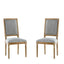 French Country Style Dining Chair With Upholstered Seating And Fluted Legs